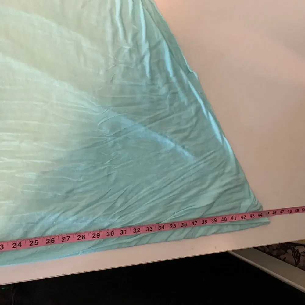 Vintage Lululemon Scarf Womens OS One Size Aqua Infinity Textured Silk Blend